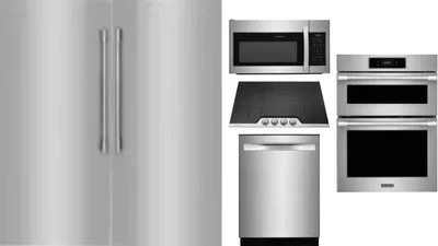 6 Piece Package Includes Refrigerator, Freezer, Cooktop, Wall Oven, Microwave And Dishwasher