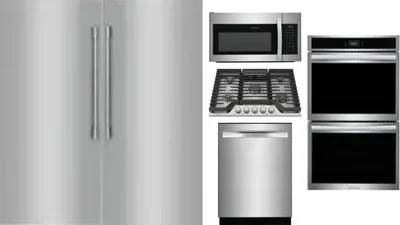 6 Piece Package Includes Refrigerator, Freezer, Cooktop, Wall Oven, Microwave And Dishwasher
