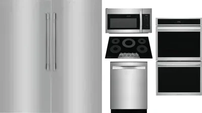 6 Piece Package Includes Refrigerator, Freezer, Cooktop, Wall Oven, Microwave And Dishwasher