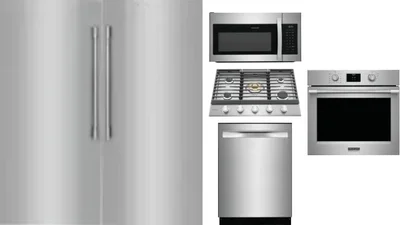 6 Piece Package Includes Refrigerator, Freezer, Cooktop, Wall Oven, Microwave And Dishwasher