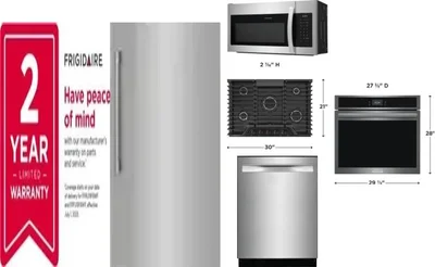 6 Piece Package Includes Refrigerator, Freezer, Cooktop, Wall Oven, Microwave And Dishwasher