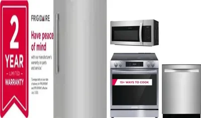 5 Piece Package Includes Refrigerator, Freezer, Range, Microwave And Dishwasher
