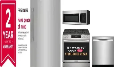 5 Piece Package Includes Refrigerator, Freezer, Range, Microwave And Dishwasher
