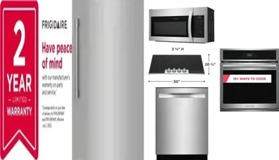 6 Piece Package Includes Refrigerator, Freezer, Cooktop, Wall Oven, Microwave And Dishwasher
