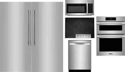 6 Piece Package Includes Refrigerator, Freezer, Cooktop, Wall Oven, Microwave And Dishwasher