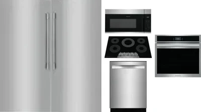 6 Piece Package Includes Refrigerator, Freezer, Cooktop, Wall Oven, Microwave And Dishwasher