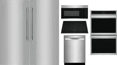 6 Piece Package Includes Refrigerator, Freezer, Cooktop, Wall Oven, Microwave And Dishwasher
