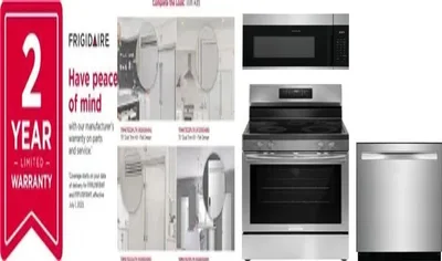 5 Piece Package Includes Refrigerator, Freezer, Range, Microwave And Dishwasher