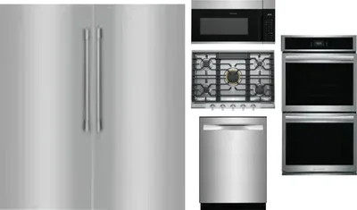 6 Piece Package Includes Refrigerator, Freezer, Cooktop, Wall Oven, Microwave And Dishwasher