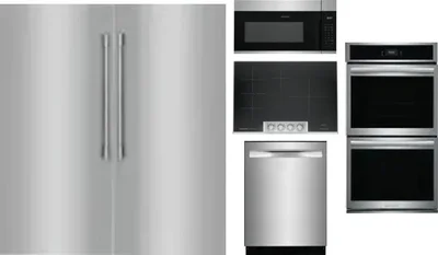 6 Piece Package Includes Refrigerator, Freezer, Cooktop, Wall Oven, Microwave And Dishwasher