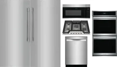 6 Piece Package Includes Refrigerator, Freezer, Cooktop, Wall Oven, Microwave And Dishwasher