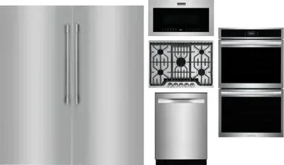 6 Piece Package Includes Refrigerator, Freezer, Cooktop, Wall Oven, Microwave And Dishwasher
