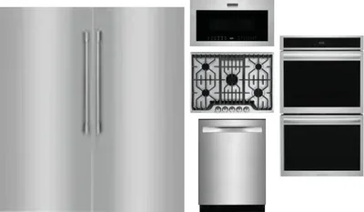 6 Piece Package Includes Refrigerator, Freezer, Cooktop, Wall Oven, Microwave And Dishwasher