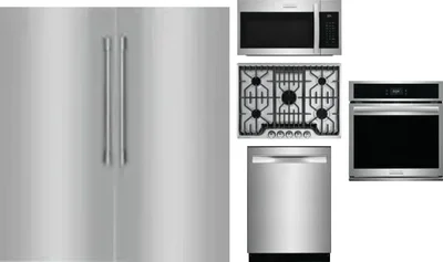 6 Piece Package Includes Refrigerator, Freezer, Cooktop, Wall Oven, Microwave And Dishwasher