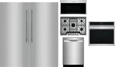 6 Piece Package Includes Refrigerator, Freezer, Cooktop, Wall Oven, Microwave And Dishwasher