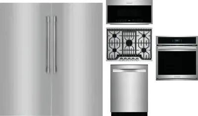 6 Piece Package Includes Refrigerator, Freezer, Cooktop, Wall Oven, Microwave And Dishwasher