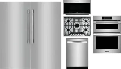 6 Piece Package Includes Refrigerator, Freezer, Cooktop, Wall Oven, Microwave And Dishwasher