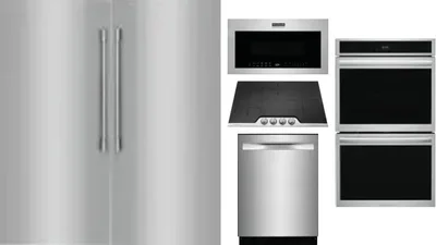 6 Piece Package Includes Refrigerator, Freezer, Cooktop, Wall Oven, Microwave And Dishwasher