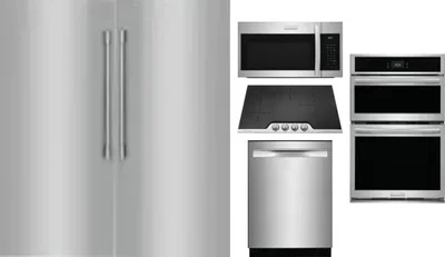 6 Piece Package Includes Refrigerator, Freezer, Cooktop, Wall Oven, Microwave And Dishwasher