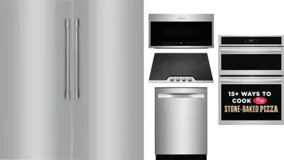 6 Piece Package Includes Refrigerator, Freezer, Cooktop, Wall Oven, Microwave And Dishwasher