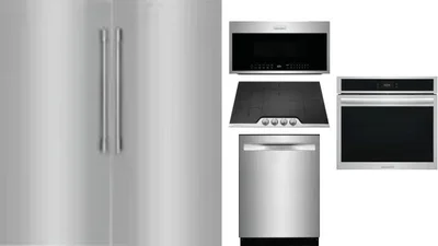 6 Piece Package Includes Refrigerator, Freezer, Cooktop, Wall Oven, Microwave And Dishwasher