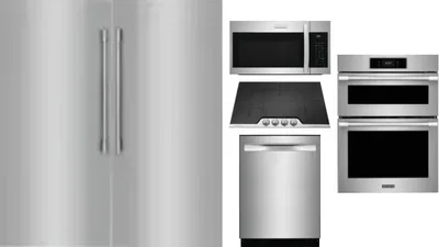 6 Piece Package Includes Refrigerator, Freezer, Cooktop, Wall Oven, Microwave And Dishwasher