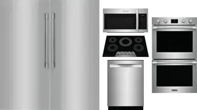 6 Piece Package Includes Refrigerator, Freezer, Cooktop, Wall Oven, Microwave And Dishwasher