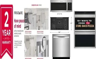 6 Piece Package Includes Refrigerator, Freezer, Cooktop, Wall Oven, Microwave And Dishwasher