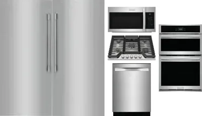 6 Piece Package Includes Refrigerator, Freezer, Cooktop, Wall Oven, Microwave And Dishwasher