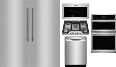 6 Piece Package Includes Refrigerator, Freezer, Cooktop, Wall Oven, Microwave And Dishwasher