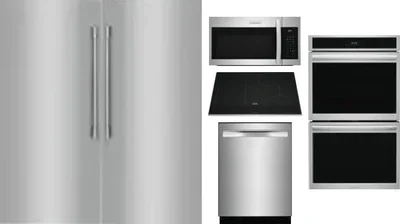 6 Piece Package Includes Refrigerator, Freezer, Cooktop, Wall Oven, Microwave And Dishwasher