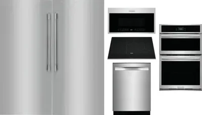 6 Piece Package Includes Refrigerator, Freezer, Cooktop, Wall Oven, Microwave And Dishwasher