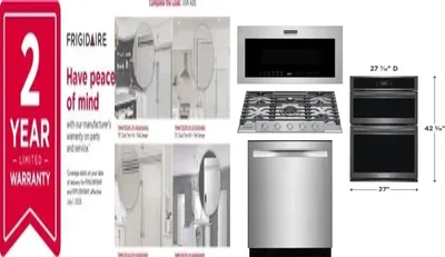 6 Piece Package Includes Refrigerator, Freezer, Cooktop, Wall Oven, Microwave And Dishwasher