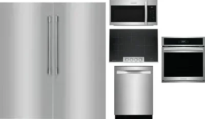 6 Piece Package Includes Refrigerator, Freezer, Cooktop, Wall Oven, Microwave And Dishwasher