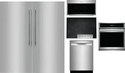 6 Piece Package Includes Refrigerator, Freezer, Cooktop, Wall Oven, Microwave And Dishwasher