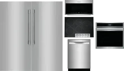 6 Piece Package Includes Refrigerator, Freezer, Cooktop, Wall Oven, Microwave And Dishwasher
