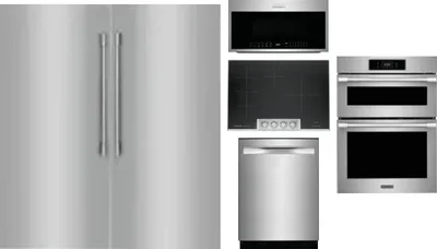6 Piece Package Includes Refrigerator, Freezer, Cooktop, Wall Oven, Microwave And Dishwasher