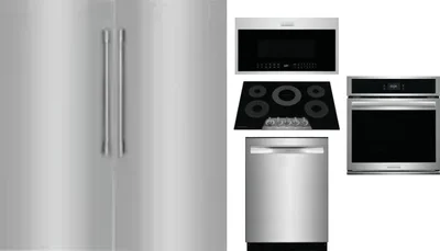 6 Piece Package Includes Refrigerator, Freezer, Cooktop, Wall Oven, Microwave And Dishwasher
