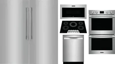6 Piece Package Includes Refrigerator, Freezer, Cooktop, Wall Oven, Microwave And Dishwasher