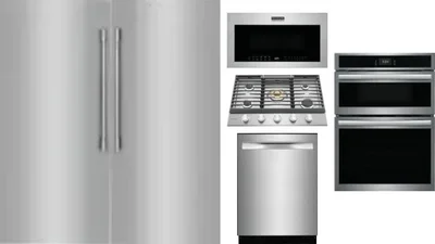 6 Piece Package Includes Refrigerator, Freezer, Cooktop, Wall Oven, Microwave And Dishwasher