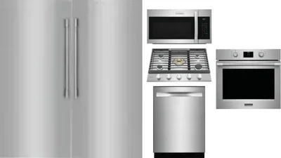 6 Piece Package Includes Refrigerator, Freezer, Cooktop, Wall Oven, Microwave And Dishwasher