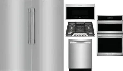 6 Piece Package Includes Refrigerator, Freezer, Cooktop, Wall Oven, Microwave And Dishwasher