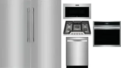 6 Piece Package Includes Refrigerator, Freezer, Cooktop, Wall Oven, Microwave And Dishwasher