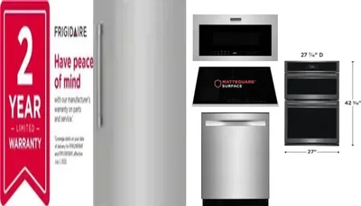 6 Piece Package Includes Refrigerator, Freezer, Cooktop, Wall Oven, Microwave And Dishwasher