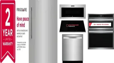 6 Piece Package Includes Refrigerator, Freezer, Cooktop, Wall Oven, Microwave And Dishwasher