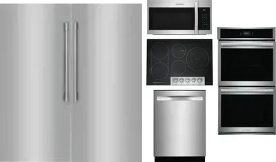 6 Piece Package Includes Refrigerator, Freezer, Cooktop, Wall Oven, Microwave And Dishwasher