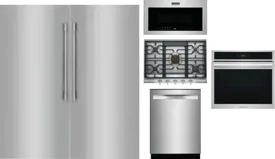 6 Piece Package Includes Refrigerator, Freezer, Cooktop, Wall Oven, Microwave And Dishwasher