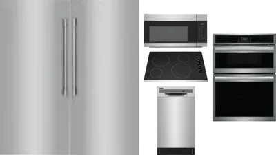 6 Piece Package Includes Refrigerator, Freezer, Cooktop, Wall Oven, Microwave And Dishwasher