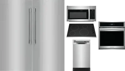 6 Piece Package Includes Refrigerator, Freezer, Cooktop, Wall Oven, Microwave And Dishwasher