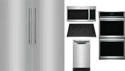 6 Piece Package Includes Refrigerator, Freezer, Cooktop, Wall Oven, Microwave And Dishwasher